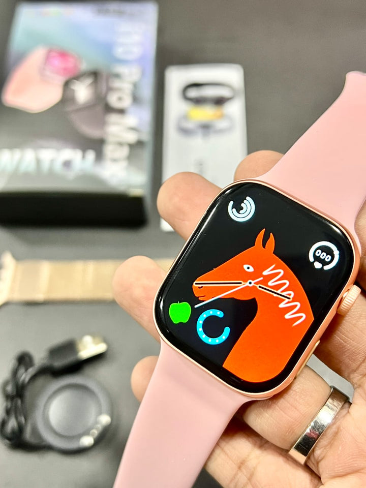 i10 Pro Max Smartwatch – 2.19” Full Screen, Bluetooth Calling, Fitness Tracking, Sports Modes, Compatible with iOS & Android - UZIXO