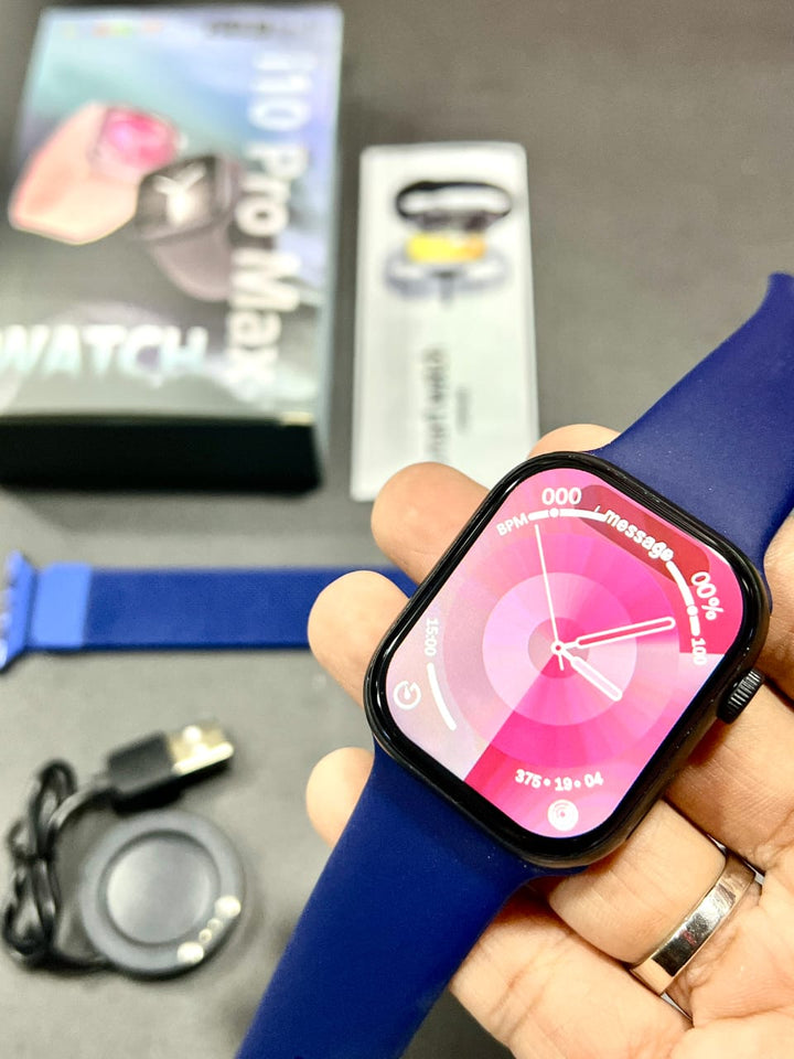 i10 Pro Max Smartwatch – 2.19” Full Screen, Bluetooth Calling, Fitness Tracking, Sports Modes, Compatible with iOS & Android - UZIXO