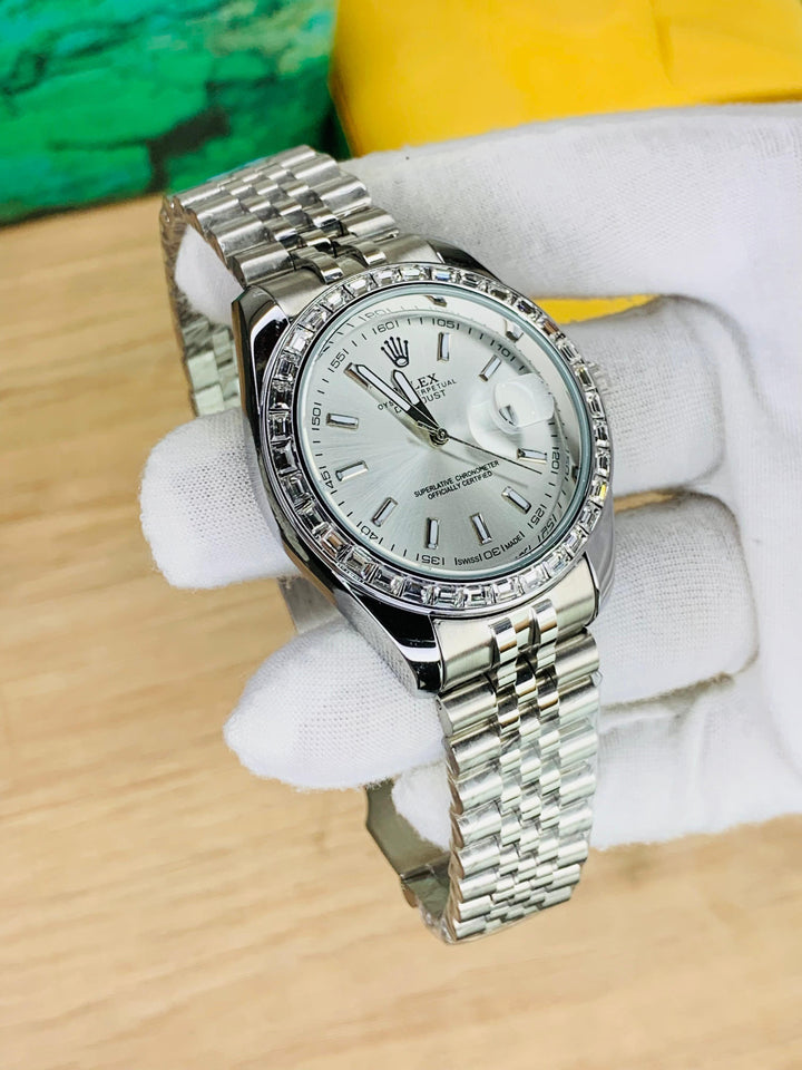 Rolex Inspired Luxury Watch – Multiple colors Dial, Stainless Steel Bracelet, Date Function - UZIXO